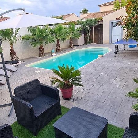 Villa Piscine De La Garrigue Florensac Экстерьер фото