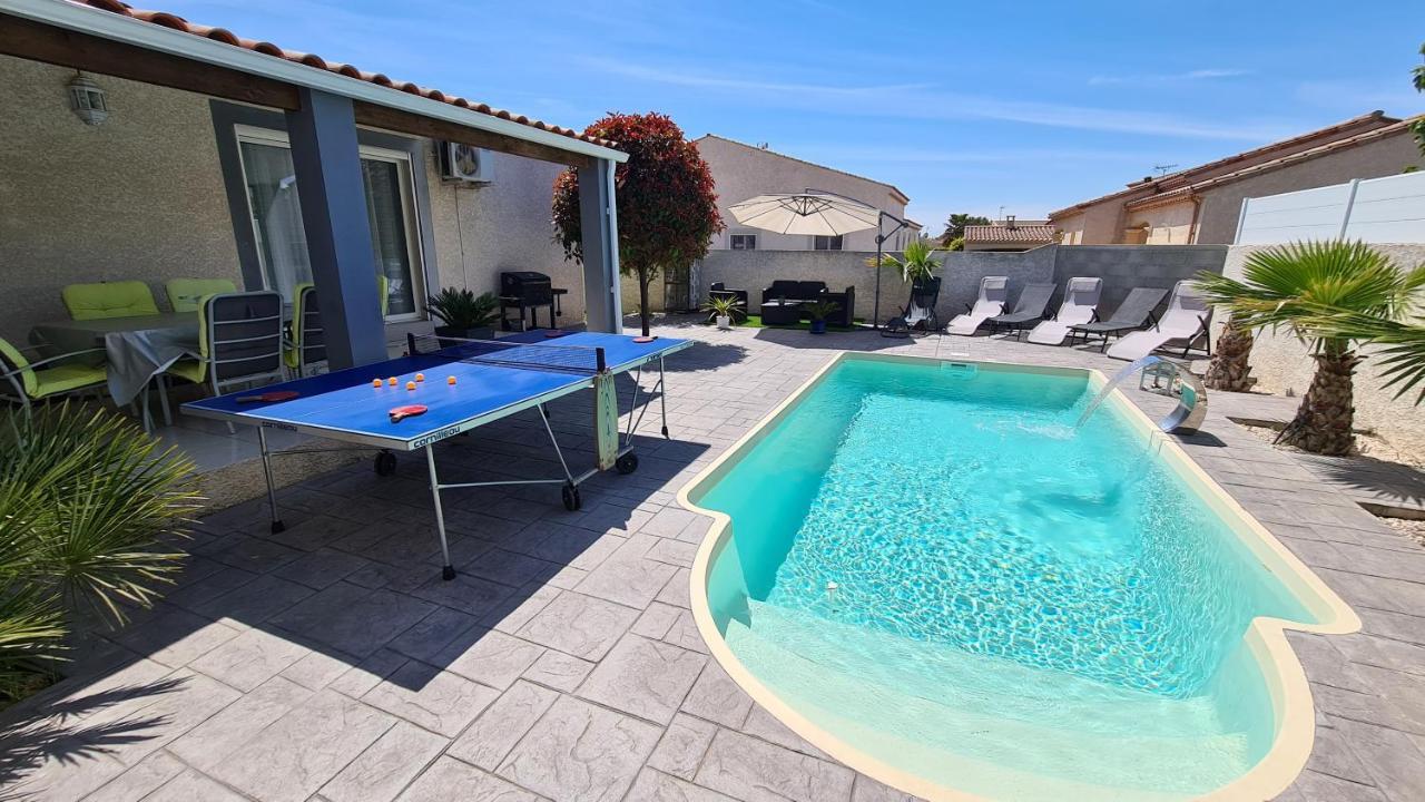 Villa Piscine De La Garrigue Florensac Экстерьер фото